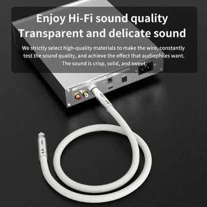 1m High-Quality Silver Digital Audio Cable