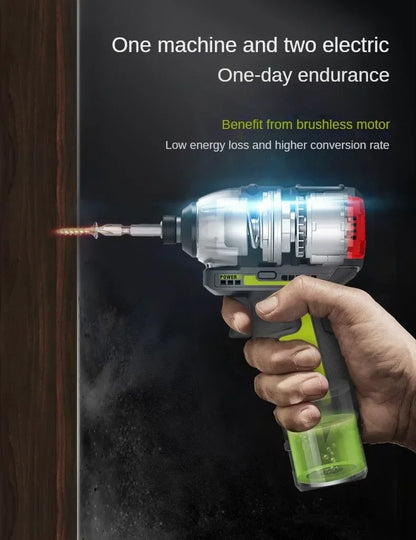Cordless 12V Impact Screwdriver 140Nm Brushless Motor