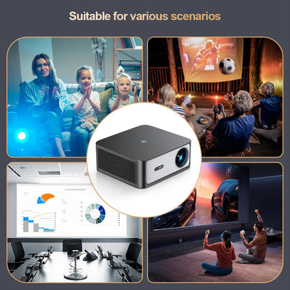 Smart Portable Movie Gaming Projector 4K WiFi Android