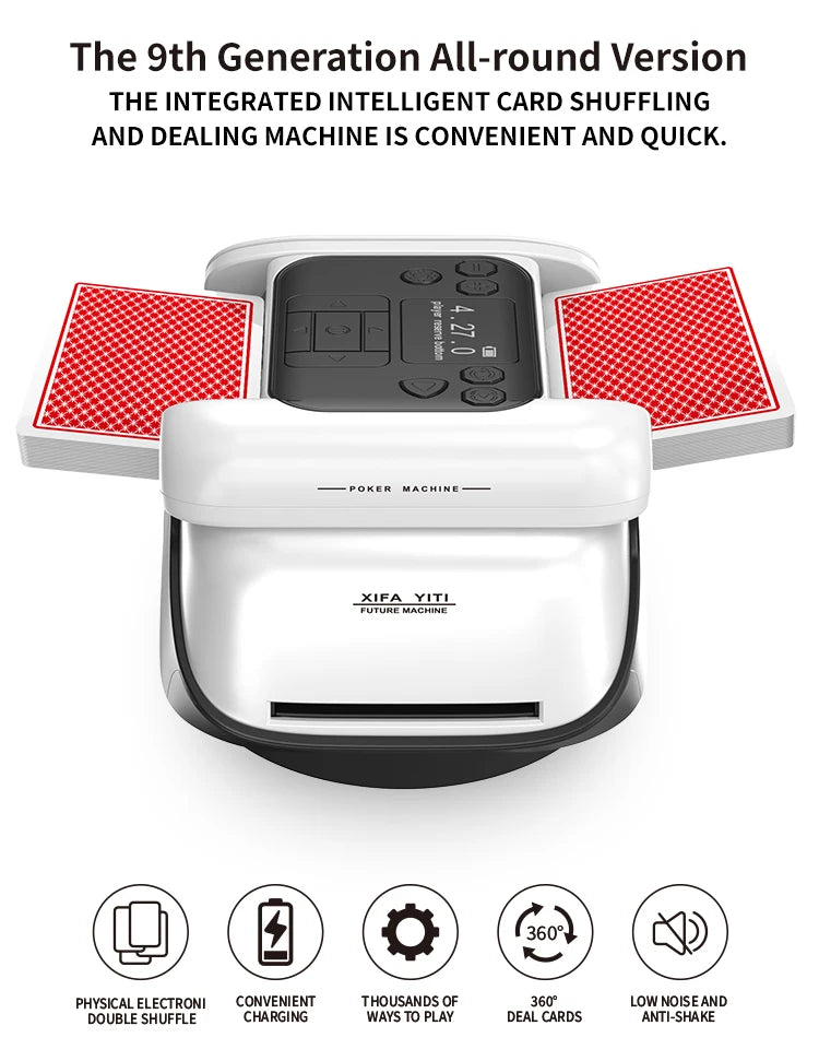 Automatic 360° Card Shuffler and Dealer Machine