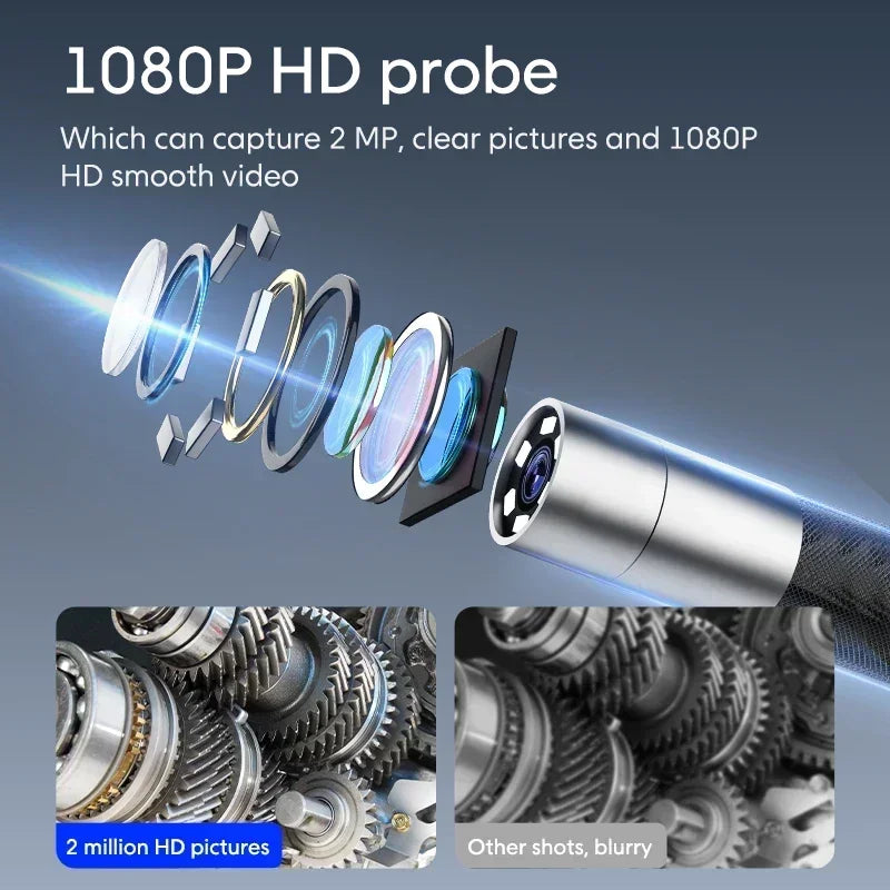 6mm Borescope Camera with 720 Degree Steering Control