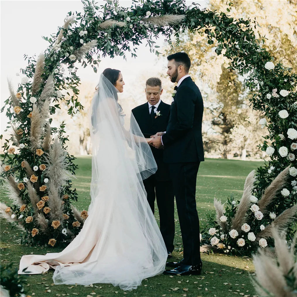 2.4M Double Rail Wedding Arch Backdrop Frame