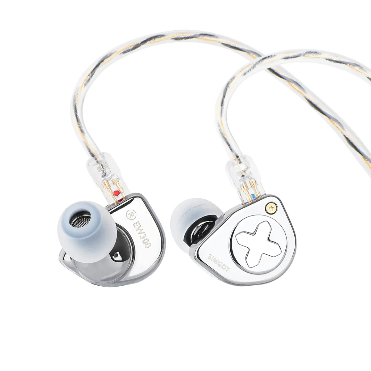 Hybrid Driver Hi-Fi IEM Earphones with Detachable Nozzles