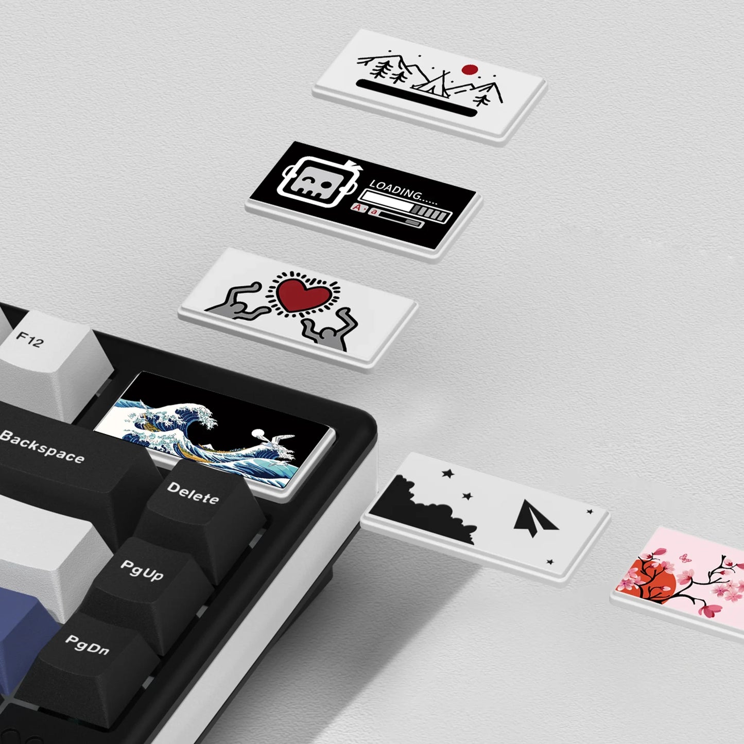 Wireless Mechanical Keyboard 75 Percent RGB Hot Swap Black