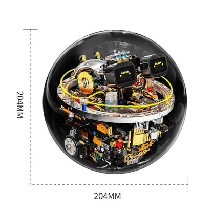 Programmable Robot Ball Building Kit with 360° Rolling Action