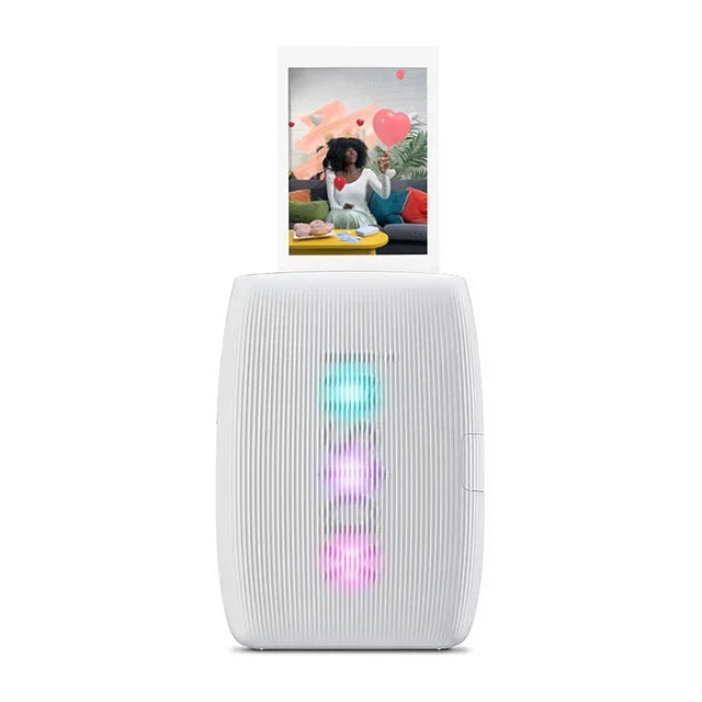 Wireless Instant Photo Printer Compact Smartphone Print Clay White