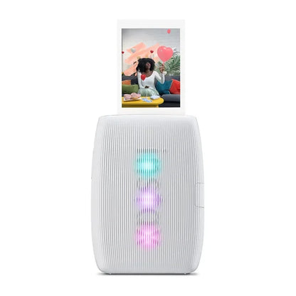 Wireless Instant Photo Printer Compact Smartphone Print Clay White