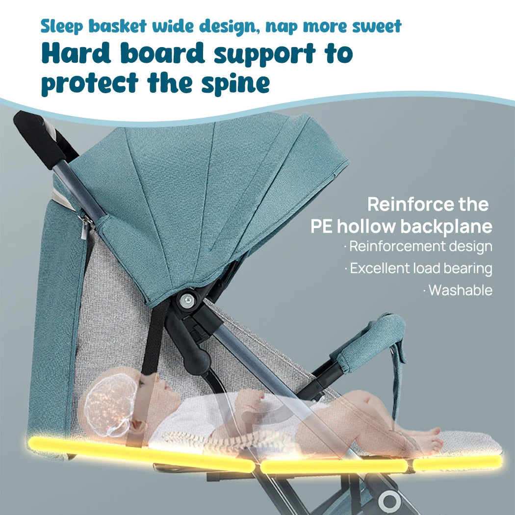 Travel-Friendly Baby Stroller for Outdoors and Plane