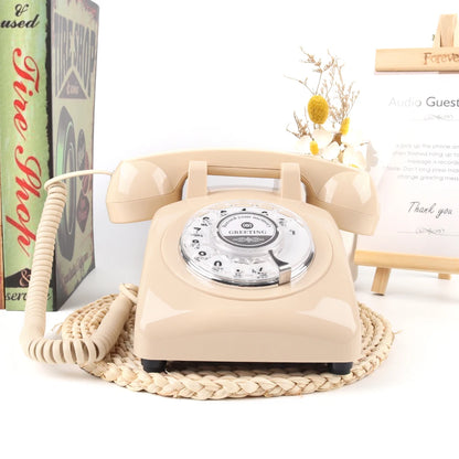 Wedding and Party Welcome Audio Guestbook Phone Beige