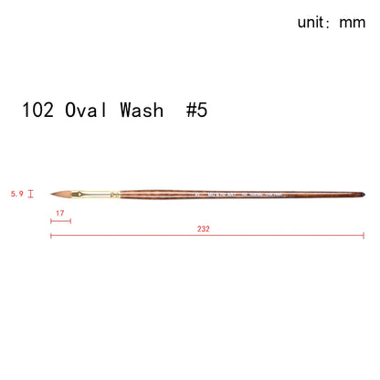 Kolinsky Hair Artist Paint Brush Set for Watercolor Acrylic Oil