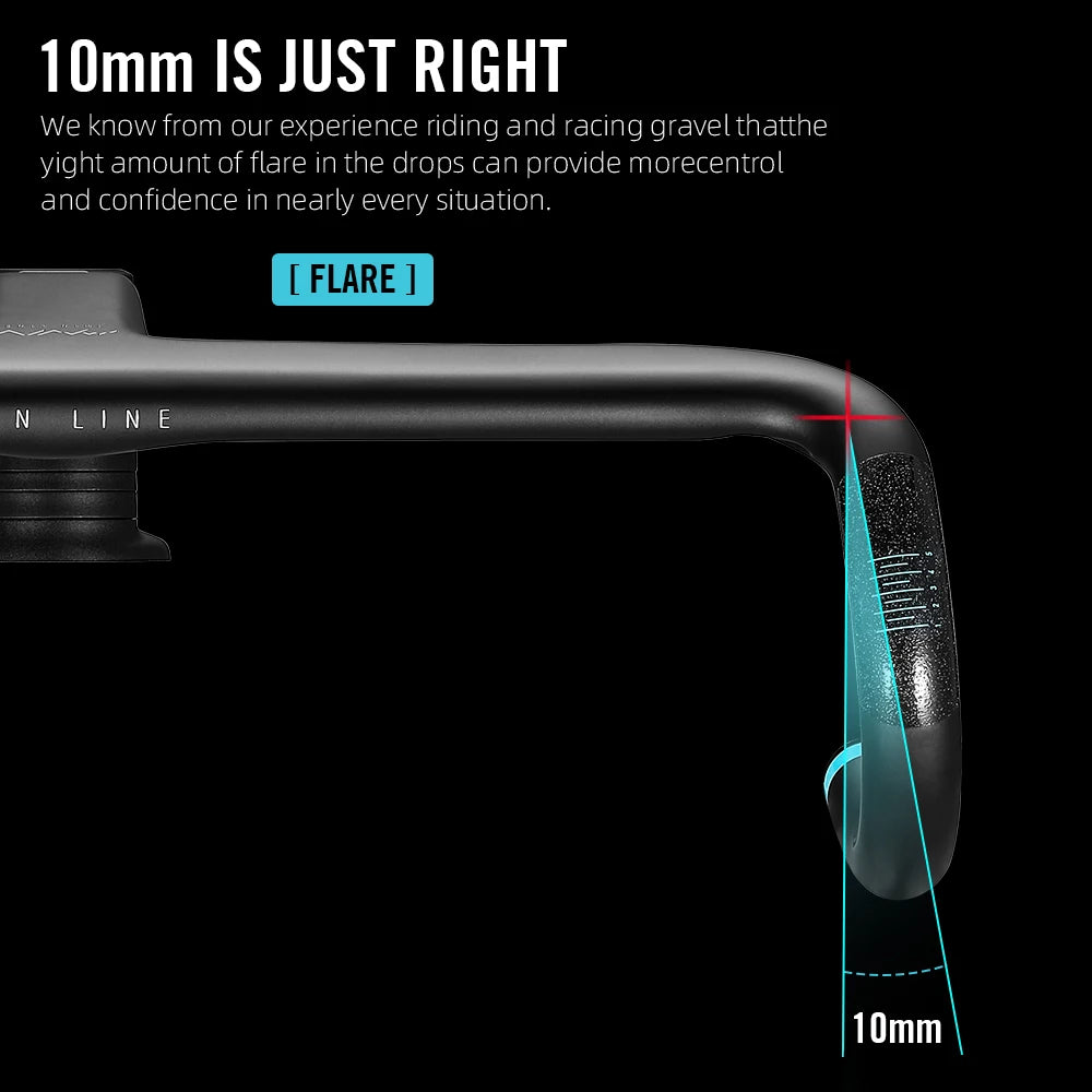 Full Carbon 380mm Racing Road Bike Bent Handlebar