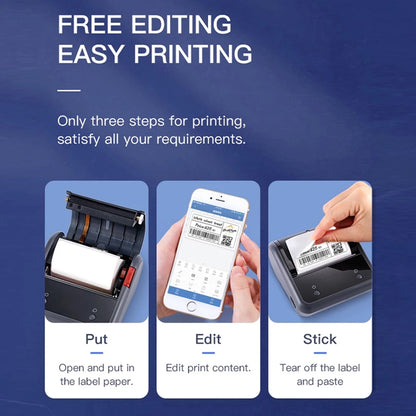 3 Inch Wireless Thermal Label Printer for iOS Android