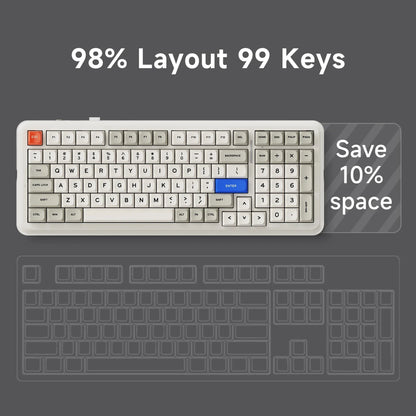 Wireless Mechanical Gaming Keyboard RGB Tri-Mode Hot Swappable