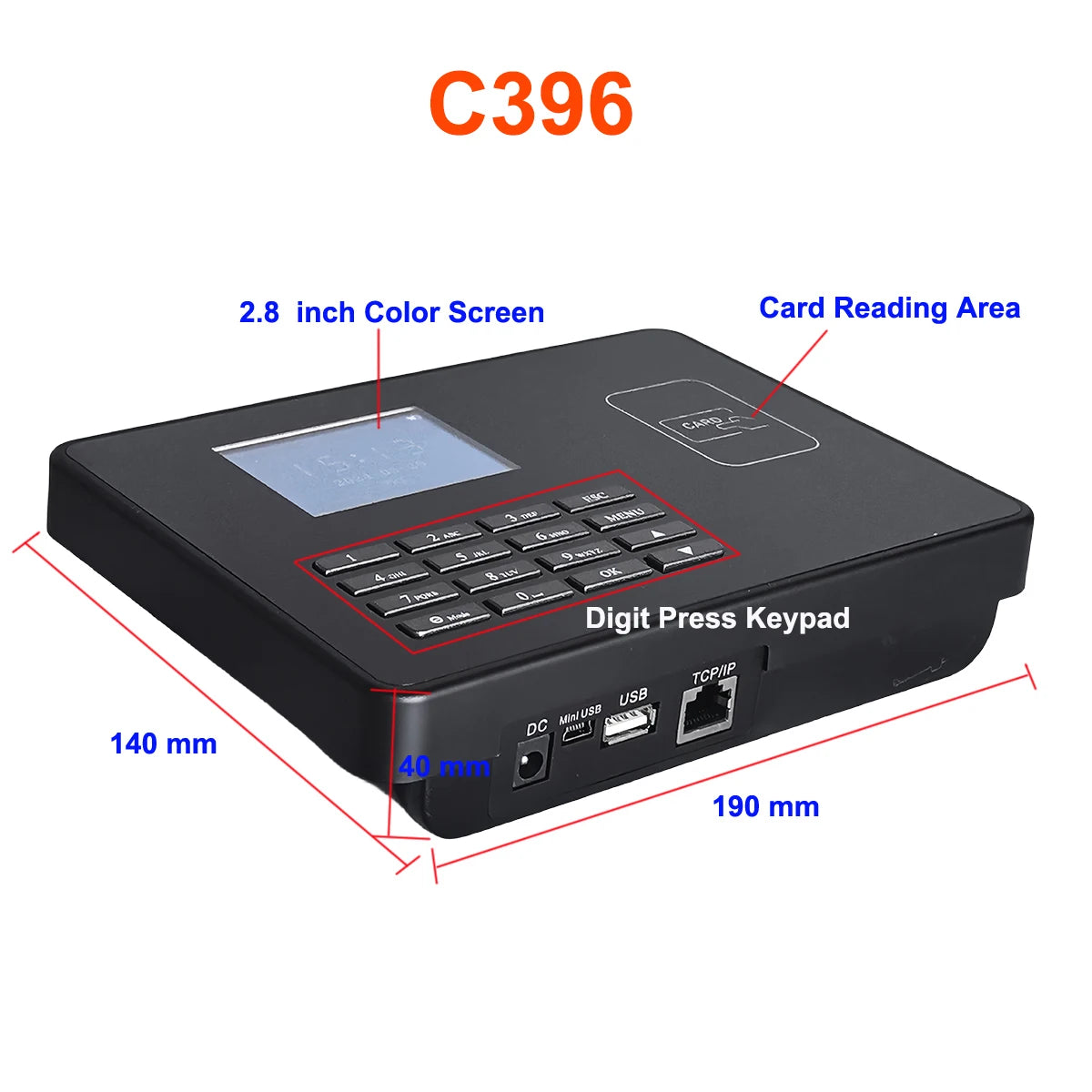 Smart WiFi Employee Time Clock System with RFID Card Access