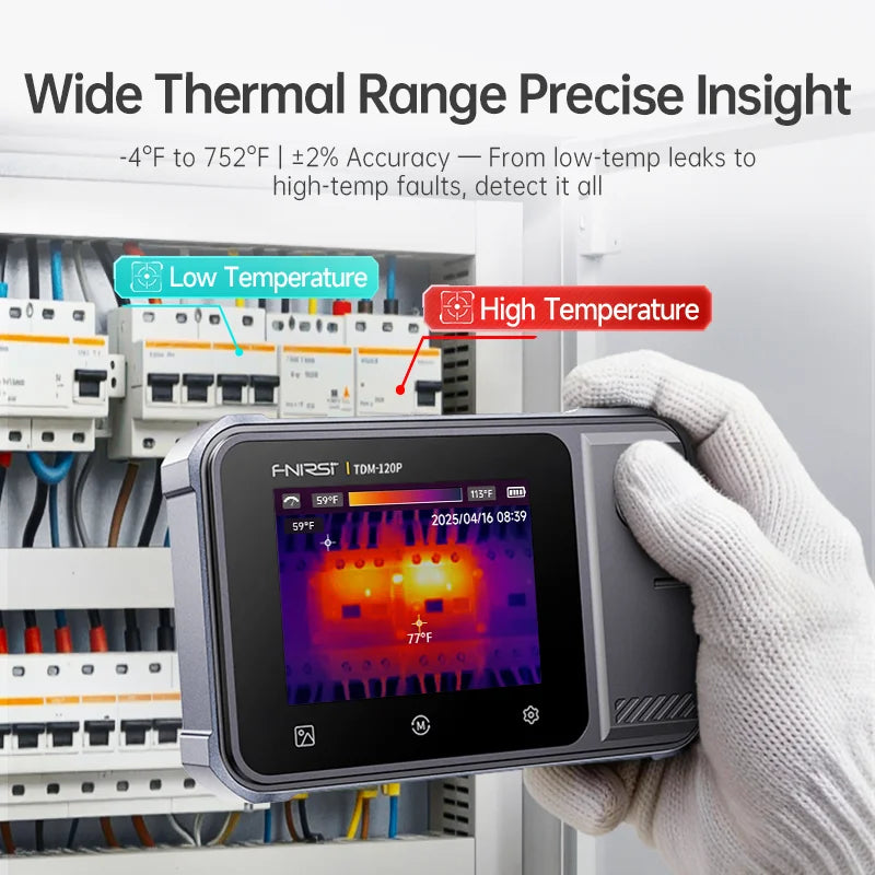 Smart Thermal Tester 120x90 Touchscreen Portable Heat Detector