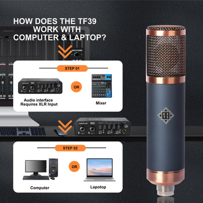 Large Diaphragm Condenser Microphone XLR Studio Recording