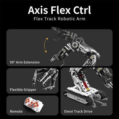 Desktop Robotic Arm Toy with Assembly Bricks