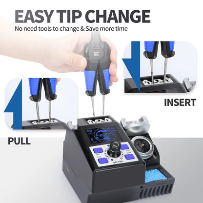 Portable 982 Pro Desoldering Tweezers Rework Station for Micro Parts