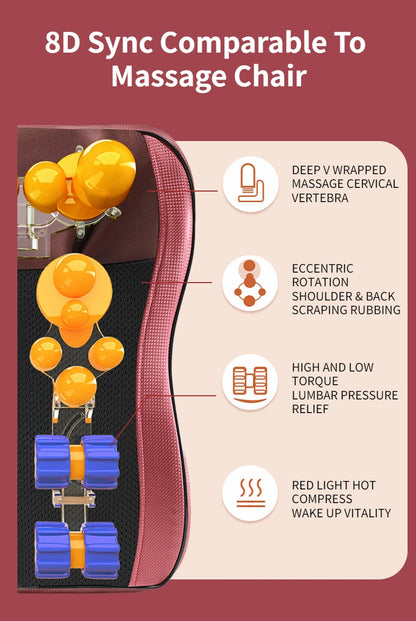 Multifunctional Neck and Shoulder Massage Cushion