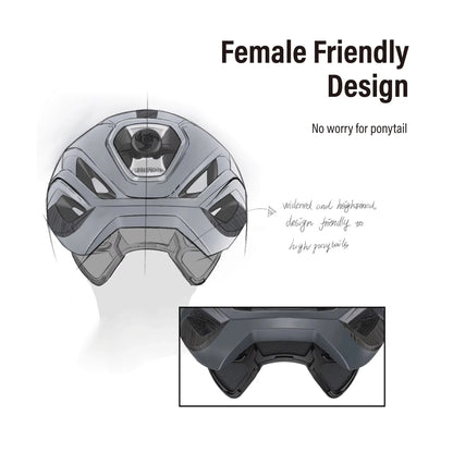 Breathable Cycling Helmet 3D Printed M Size Black