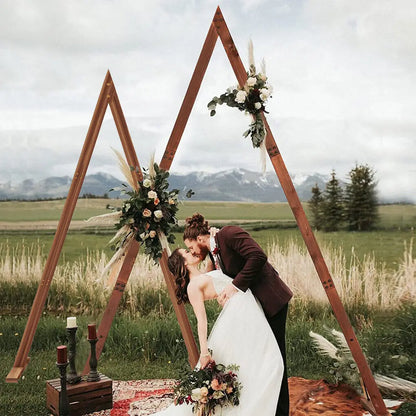 Wooden Wedding Arch Frame Balloon Backdrop Stand 2 Pack