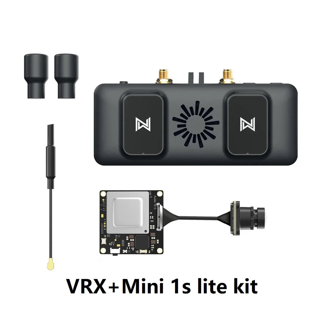 VRX Mini 1S Lite FPV Goggles 1080p 10km Range