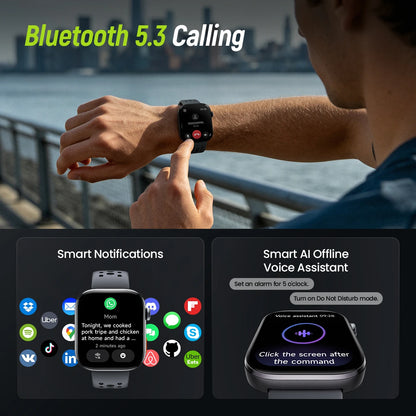 1.97 Inch AMOLED GPS Smartwatch with Compass and 5ATM