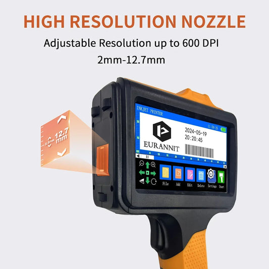 Portable Inkjet Coder for Multi-Language Labels & Dates