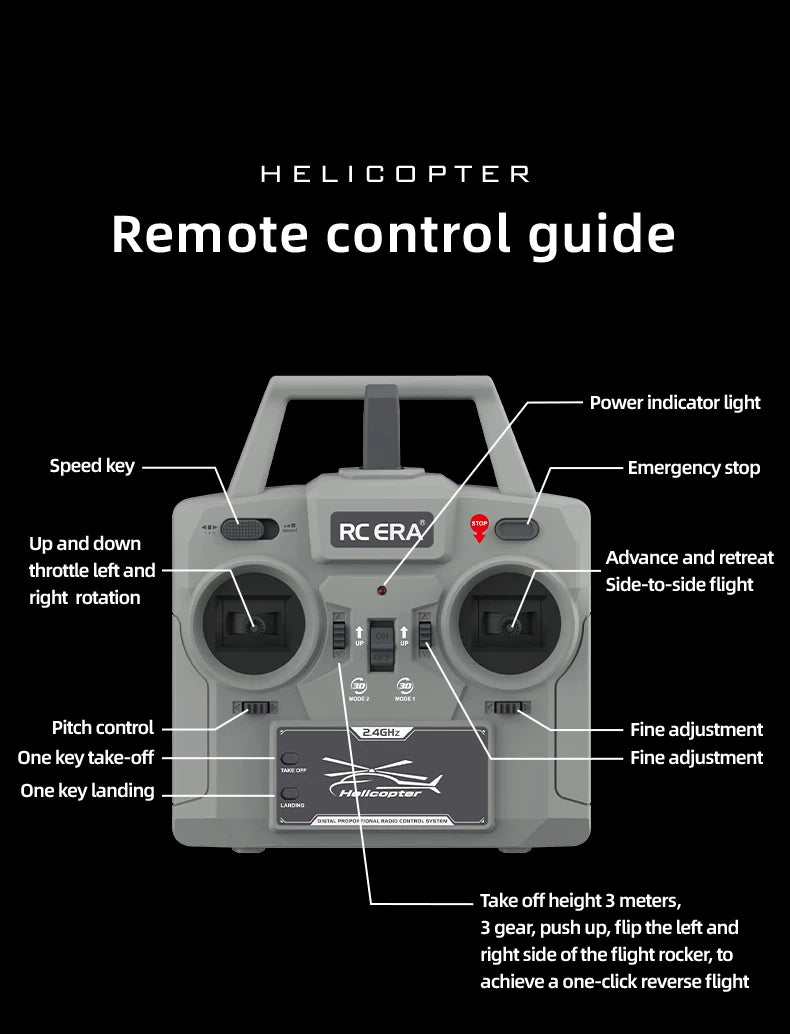 Green RC Helicopter Brushless Motor One Key 3D Flip