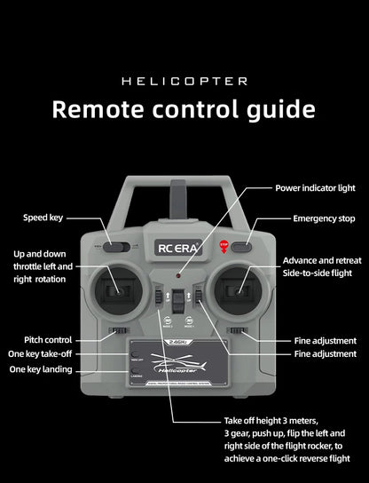 Green RC Helicopter Brushless Motor One Key 3D Flip