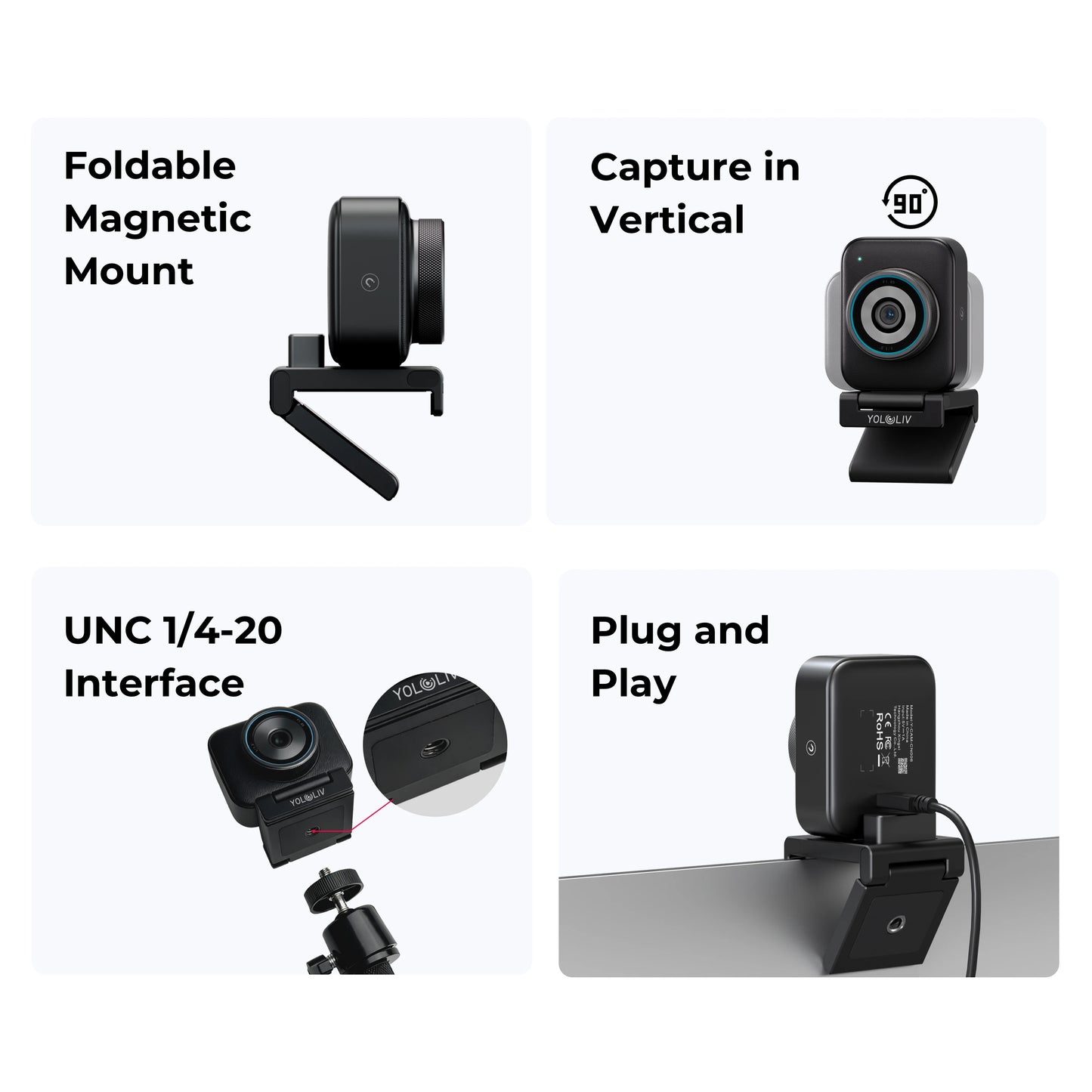 AI 4K Live Streaming Webcam HDR 1080p60
