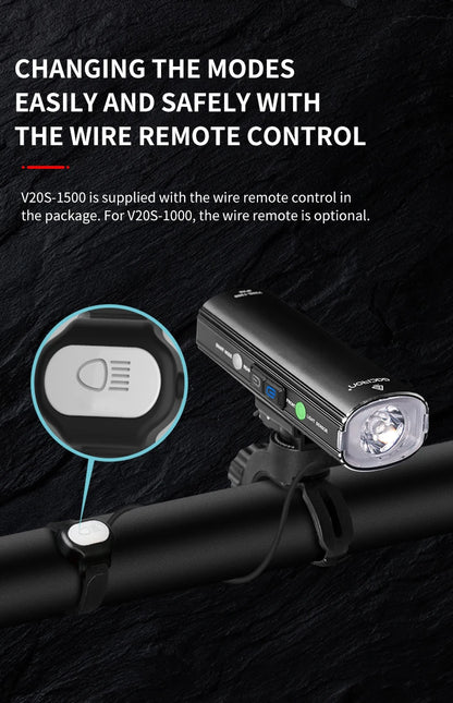 Waterproof Bike Light 1500 Lumen Power