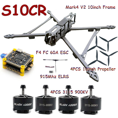 10-Inch FPV Racing Drone Frame Combo 60A ESC