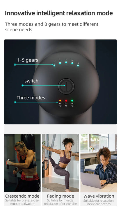 7.4V Electric Massage Gun Deep Muscle Relaxation