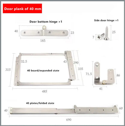 40mm Left-Hinged Folding Door Hardware Connector Accessory