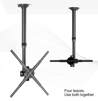 Adjustable 3D Hologram Fan Mount Universal Steel Hook Stand