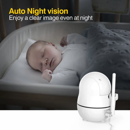 Portable 7" Video Baby Monitor with Zoom and Tilt