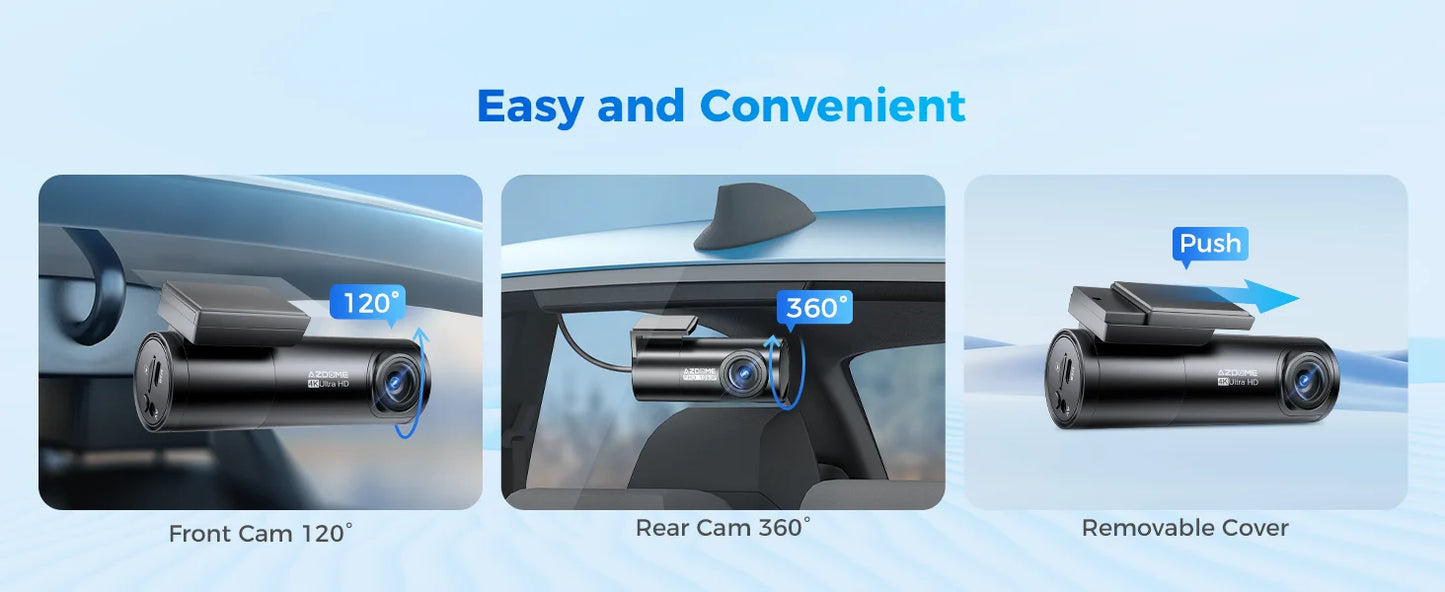 M300S 4K Dash Cam Front & Rear with GPS ADAS