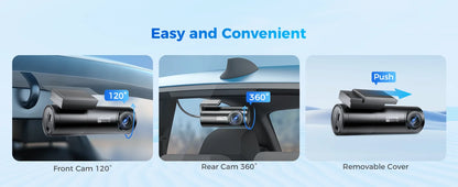 M300S 4K Dash Cam Front & Rear with GPS ADAS