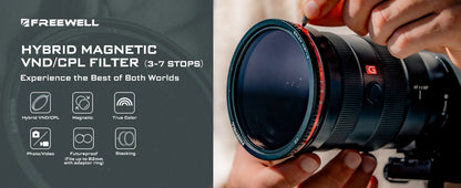 Magnetic Hybrid Camera Lens Filter VND CPL 3 to 7 Stops