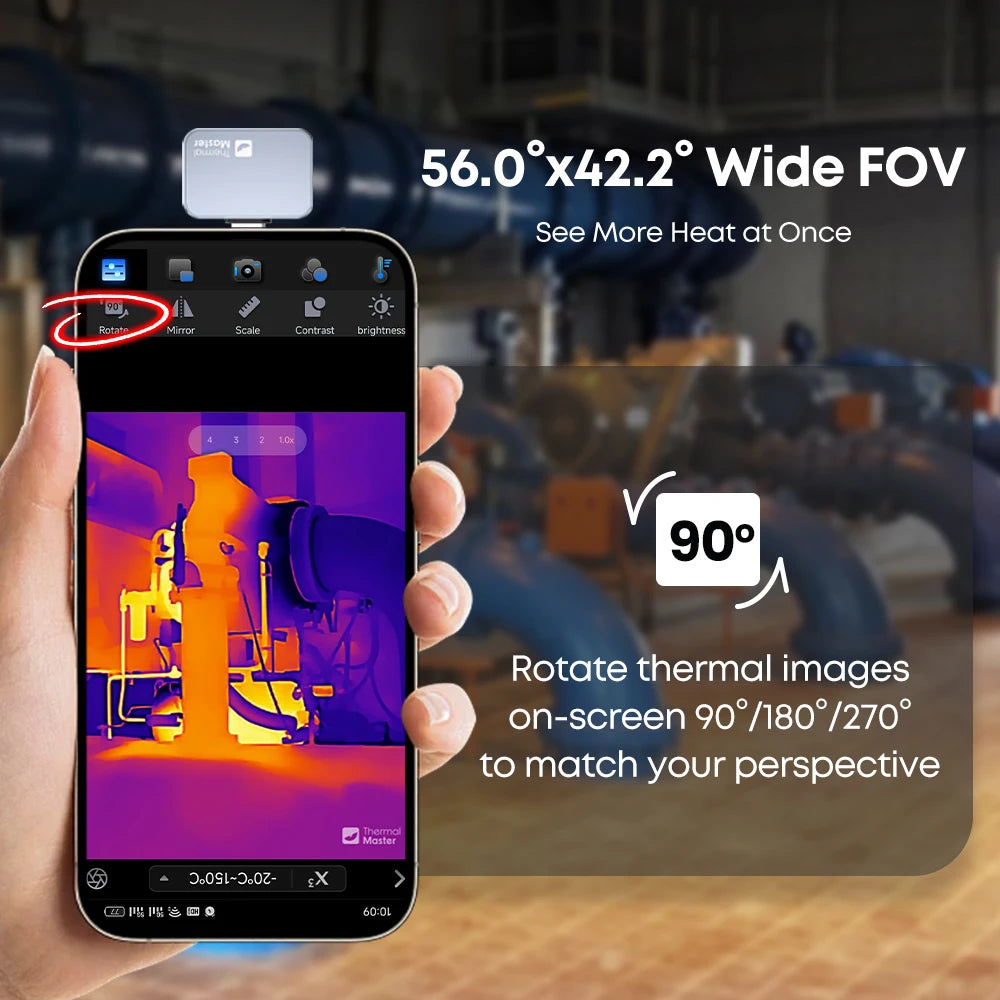 Pro Thermal Imaging Kit for Android with 15× Zoom