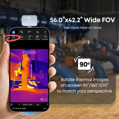Pro Thermal Imaging Kit for Android with 15× Zoom