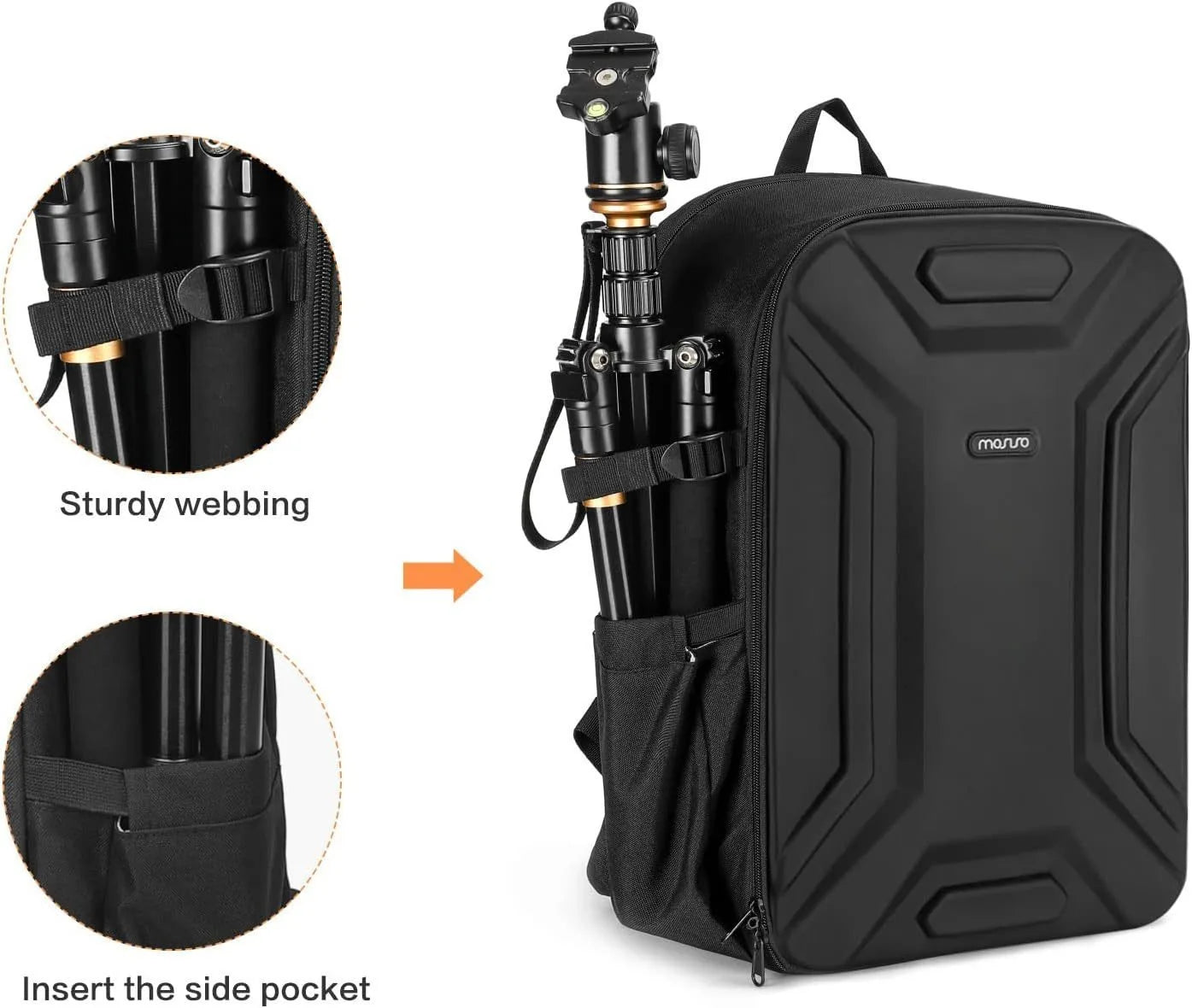 Large-Capacity Waterproof Camera Backpack for DSLR & Drone