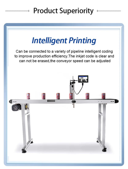 12.7mm Industrial Inkjet Printer with 4.3 Inch Screen and Ink