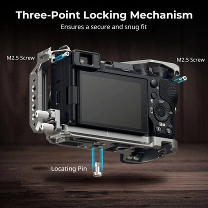 Camera Cage with Grip and Arca Plate for Sony A6700