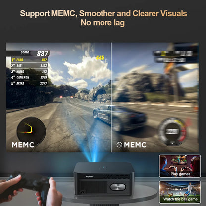 Smart Portable Movie Gaming Projector 4K WiFi Android