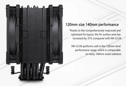 Black Tower CPU Cooler 7 Heatpipes Dual 120mm Fans
