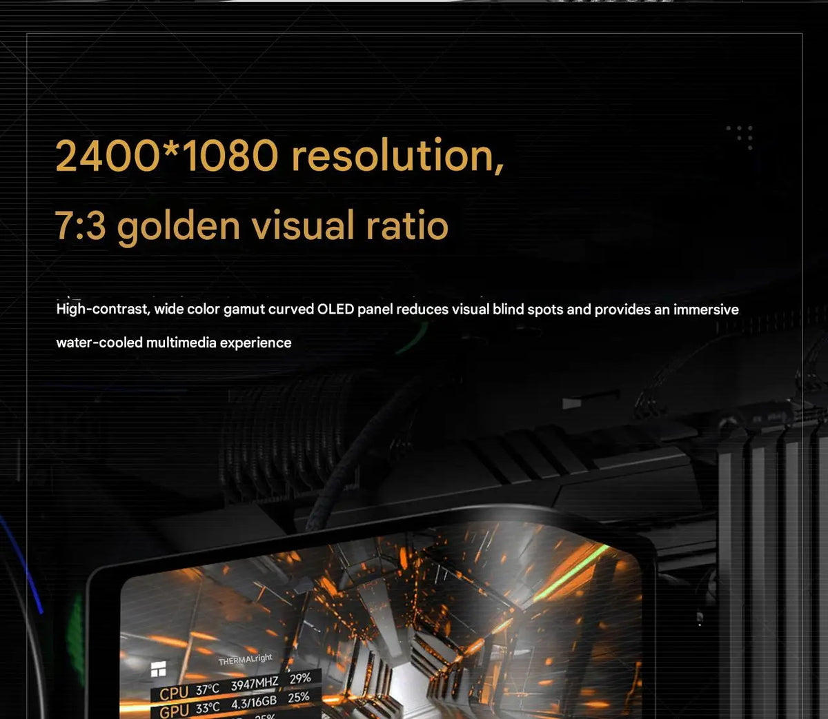 Thermalright 360mm ARGB AIO Water Cooler Black Curved Screen