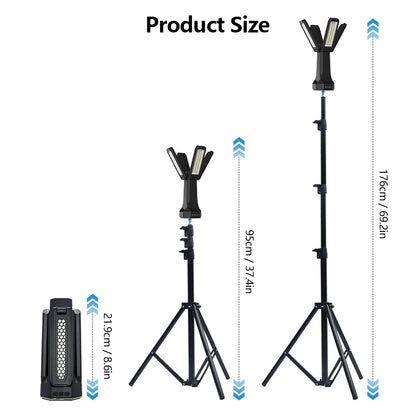 16000mAh Rechargeable Camping Light Telescopic LED Stand