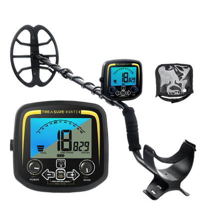 High Sensitivity Metal Detector 11in Coil Waterproof Treasure Hunter
